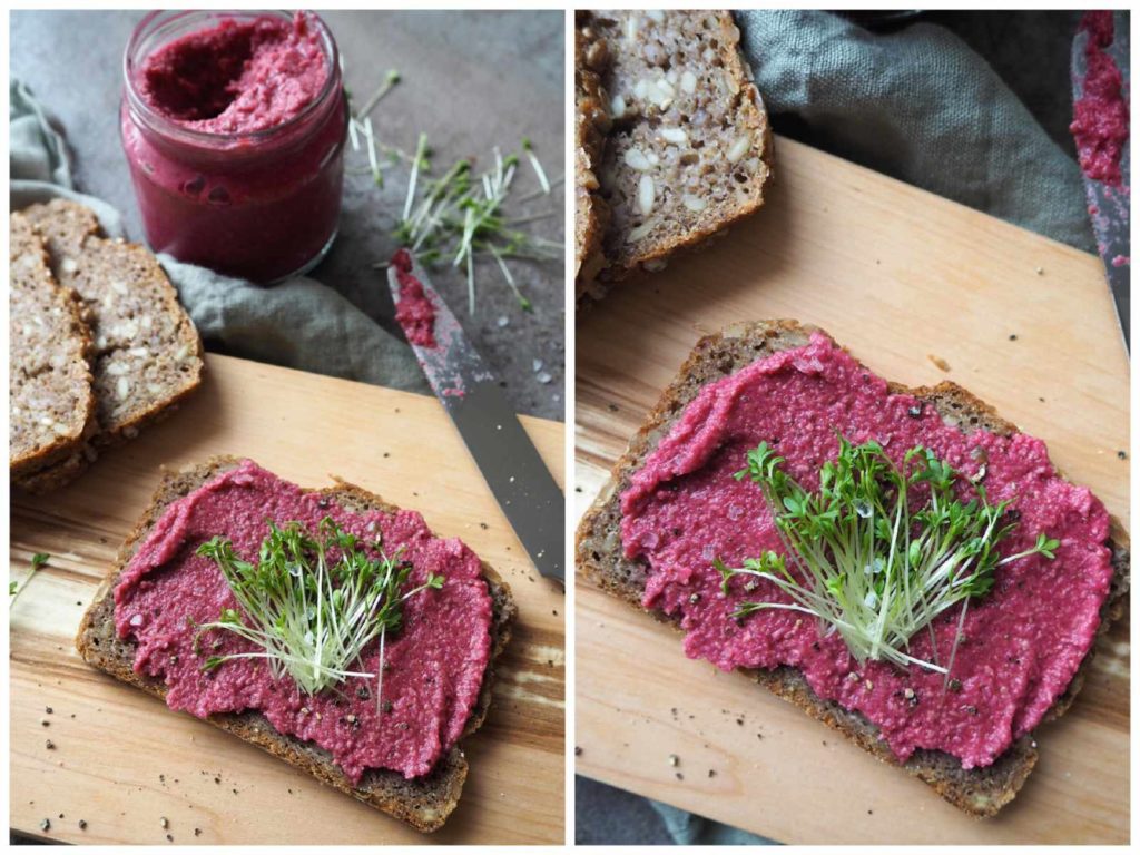 Frischer Rote-Bete-Meerrettich-Aufstrich • Grüner Zucker